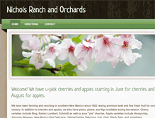 Tablet Screenshot of nicholsranchorchard.com